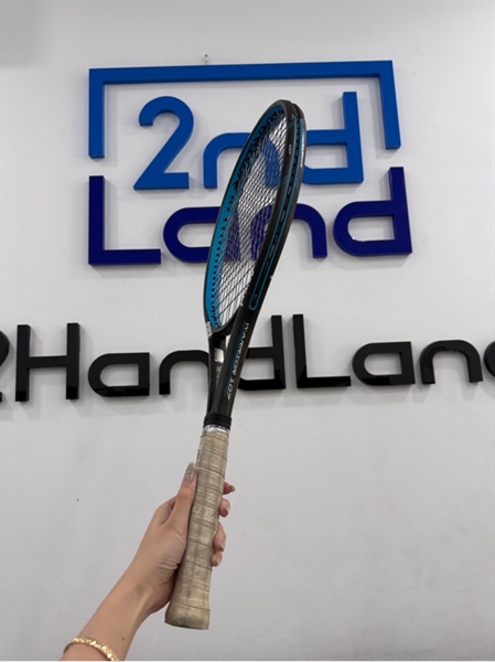 Vợt Tenis Prince Textreme Warrior 107 - Màu đen xanh - Ngoại hình 97% - Trầy ngọn , tróc sơn nhẹ - Body 1