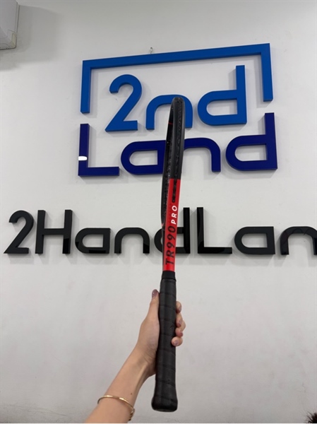 Vợt tennis Artengo TR990 Power Pro - Màu cam đen - Ngoại hình 97% - Vợt trầy khung - Body 1