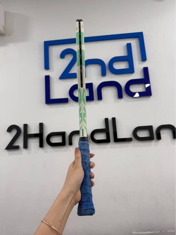 Vợt Tennis Babolat BOOST DRIVE W - Màu trắng xanh - Ngoại hình 97% - ố, trầy xước nặng , tróc quấn cán - Body