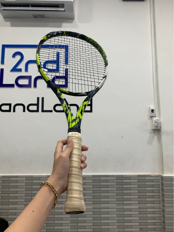 Vợt tennis Babolat pure aero 2023 - 285g - Màu xanh đen - Ngoại hình: 98% - Kèm túi