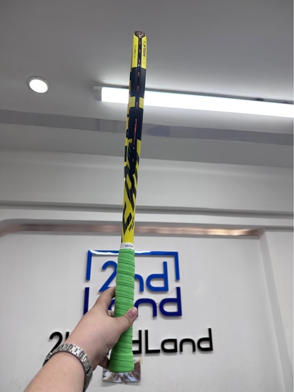 Vợt tennis Babolat Pure Aero - 285g - Màu vàng neon - Ngoại hình 97.8% - Body