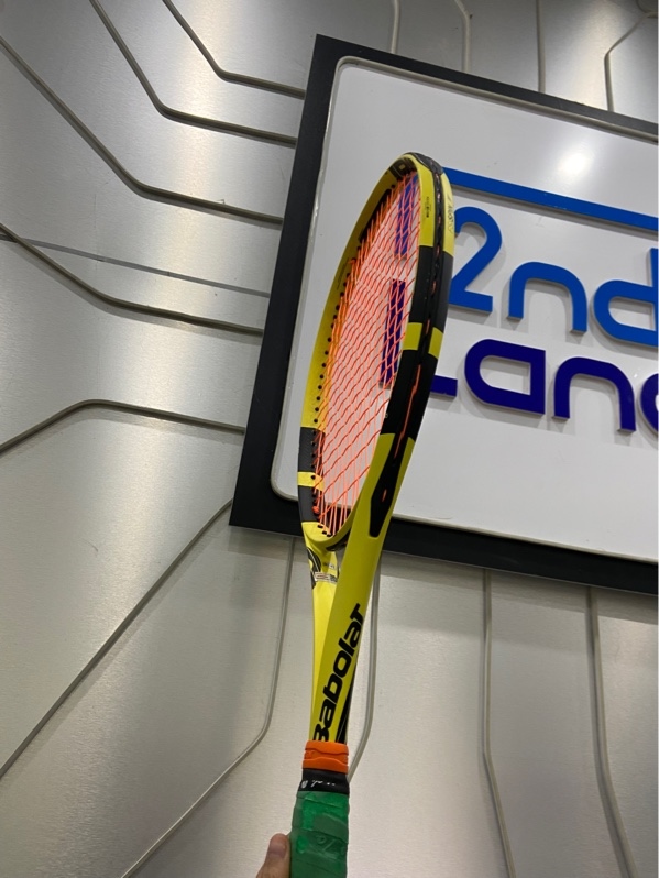 Vợt Tennis Babolat Pure Aero Team 2019 285gram - Màu vàng - Ngoại hình: 97% - Xước sườn nhiều - Body