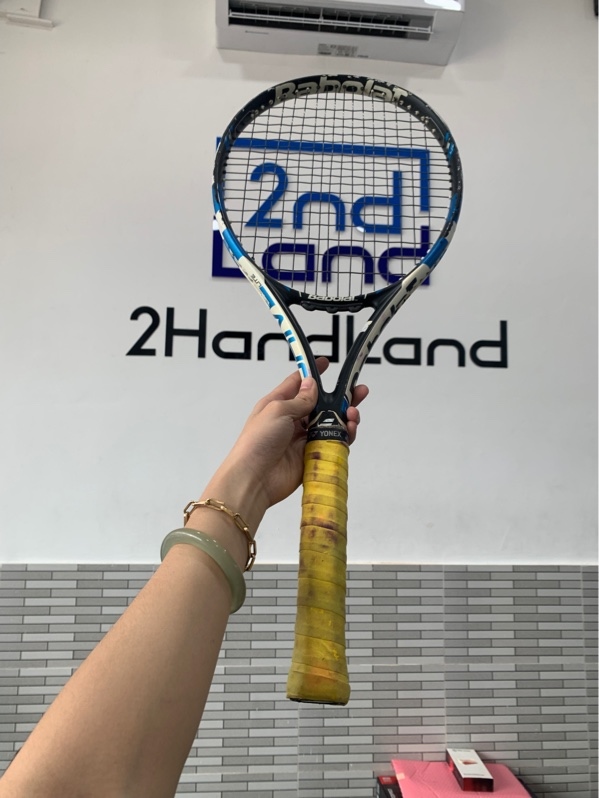 Vợt tennis Babolat Pure Drive Team - 285gr - Màu xanh trắng - Ngoại hinh: 96% - Body
