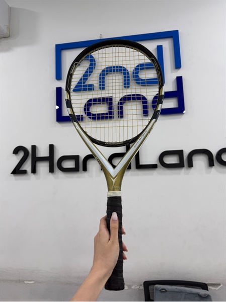 Vợt tennis Babolat Side Drivers Y112 - Màu vàng đen - Ngoại hình 97% - Vợt trầy , tróc sơn viền - Kèm túi