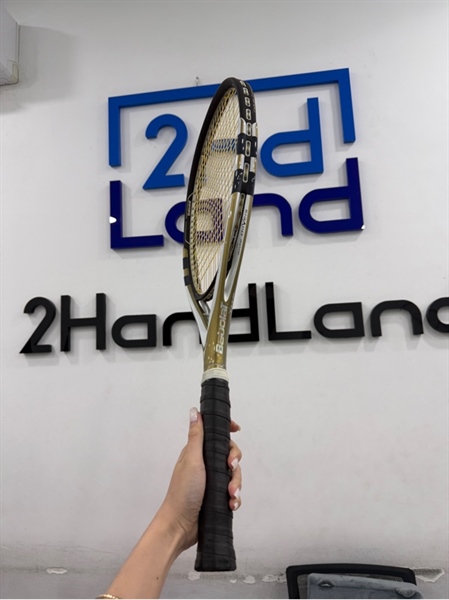 Vợt tennis Babolat Side Drivers Y112 - Màu vàng đen - Ngoại hình 97% - Vợt trầy , tróc sơn viền - Kèm túi 1