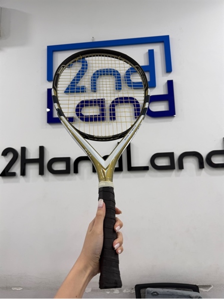 Vợt tennis Babolat Side Drivers Y112 - Màu vàng đen - Ngoại hình 97% - Vợt trầy , tróc sơn viền - Kèm túi 2
