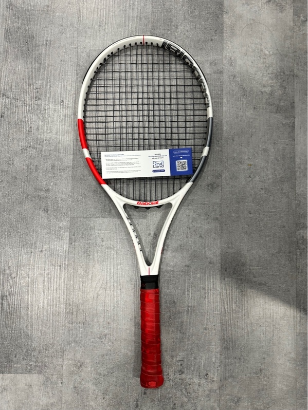 Vợt Tennis Babolat Strike Evo Strung 280g - Màu trắng xám - Ngoại hình 97% - Body