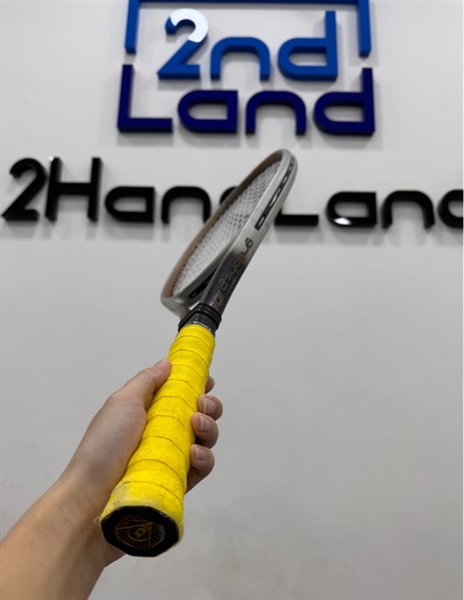 Vợt Tennis Dunlop Graphite 108 - 300G - Màu xám - Ngoại hình 96.5% - Trầy tróc sơn - Body 2