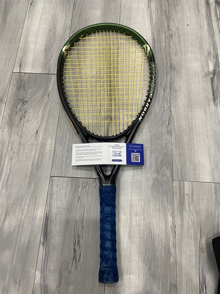 Vợt Tennis Hyper Hammer 5.3 - Màu xanh lá đen - Ngoại hình 98% - Từng thay cước, tróc sơn vài chấm nhỏ - Kèm túi 1