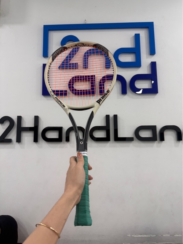 Vợt Tennis Prince Force 3 - Màu trắng đen - Ngoại hình 96% - Trầy xước , tróc sơn nhiều, xuống màu - Body