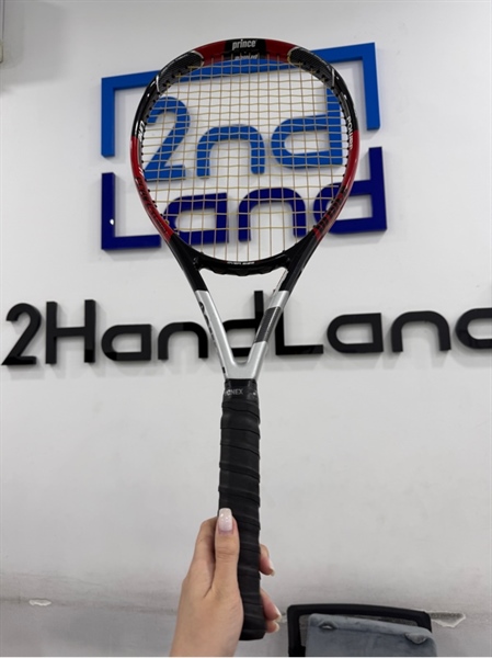 Vợt tennis Prince Ti 400 - Màu đỏ đen - Ngoại hình 97% - Vợt trầy , tróc sơn - Kèm túi
