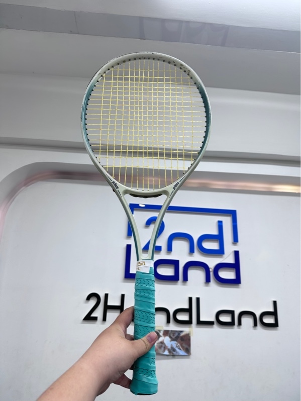 Vợt tennis Prince Tricomp - Màu trắng xanh - Ngoại hình 97% - Body