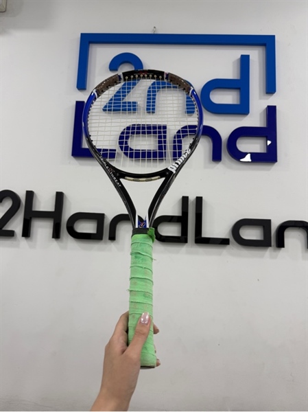 Vợt tennis Prince Triple Threat - Màu xanh đen - Ngoại hình 97% - Trầy xước , tróc quấn cán - Body 1