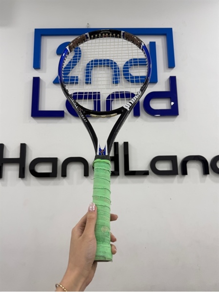 Vợt tennis Prince Triple Threat - Màu xanh đen - Ngoại hình 97% - Trầy xước , tróc quấn cán - Body 2