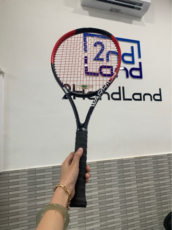 Vợt tennis PRINCE WARRIOR 100 - 285g - Màu đỏ đen - Ngoại hình: 97% - Tróc sơn - Body