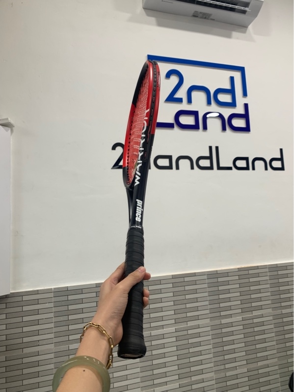 Vợt tennis PRINCE WARRIOR 100 - 285g - Màu đỏ đen - Ngoại hình: 97% - Tróc sơn - Body