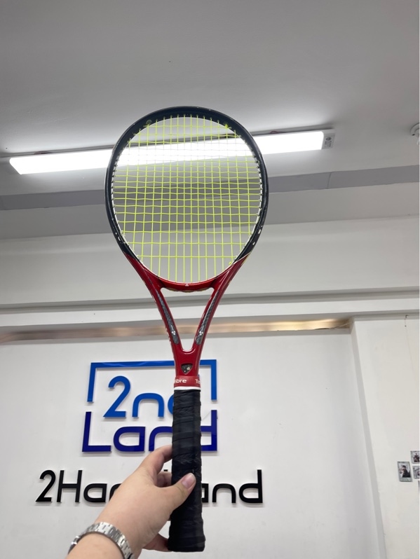 Vợt tennis Tecnifibre T-Flash 290 - 290g - Màu đen đỏ - Ngoại hình 97% - Trầy khung - Body