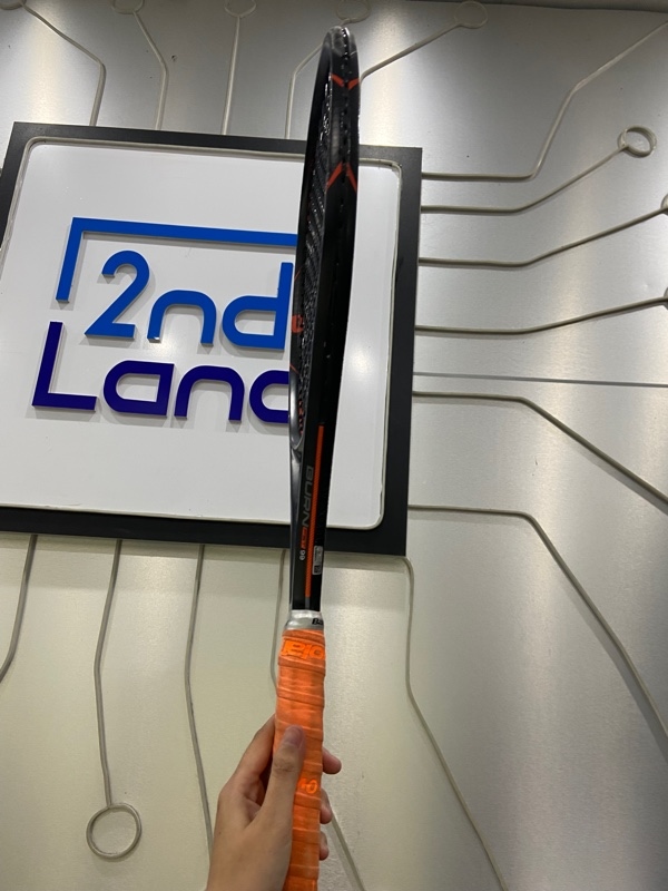 Vợt Tennis Wilson Burn FST 99S - Màu đen cam - Ngoại hình: 97% - Trầy xước nhiều - Body