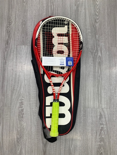 Vợt tennis Wilson Federer - Màu đỏ - Ngoại hình: 97% - Kèm túi