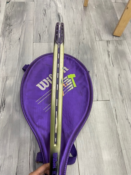 Vợt Tennis Wilson Hammer Duial Taper Beam - Màu xanh - Ngoại hình: 97% - Kèm túi 2