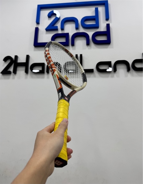 Vợt Tennis Wilson Hammer Hyper 5.3 - 255G - Màu đen trắng - Ngoại hình 97 - Trầy - Body 1