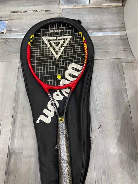 Vợt Tennis Wilson Hyper Pro Staff 6.1 - Màu đỏ - Ngoại hình: 97% - Tróc sơn nhiều - Kèm túi 2