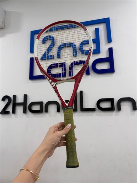 Vợt tennis Wilson Ncore N5 - Màu trắng đỏ - Ngoại hình 97% - Trầy xước , quấn cán tróc - Kèm túi 1