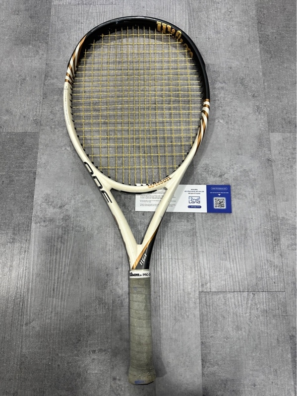 Vợt tennis Wilson One BLX 118 - Màu trắng sữa - Ngoại hình 97% - Trầy viền - Body