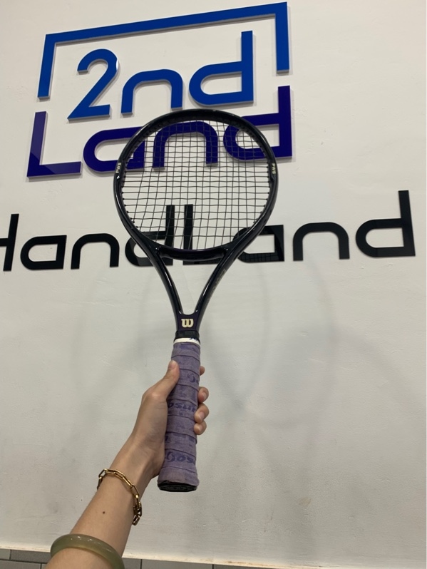 Vợt tennis Wilson Profile Superlight Power System 5.8si - 310G - Màu tím đen - Ngoại hình: 95% - Trầy xước nhiều - Body