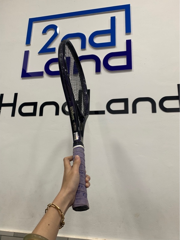Vợt tennis Wilson Profile Superlight Power System 5.8si - 310G - Màu tím đen - Ngoại hình: 95% - Trầy xước nhiều - Body