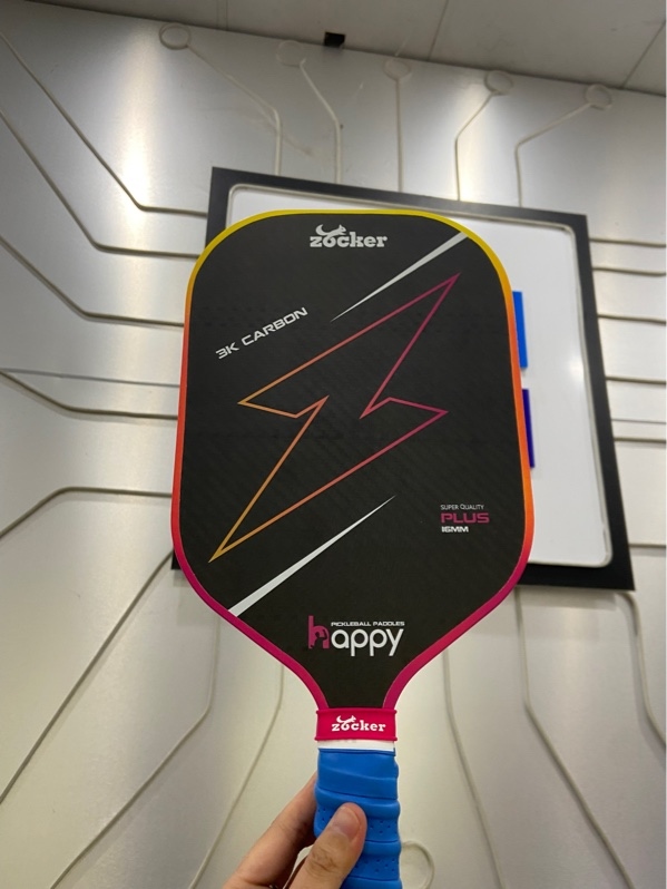 Vợt Zocker Pickleball Happy HP02 Plus Gen 2 - Màu hồng - Ngoại hình: 97% - Xước sườn đầu - Body