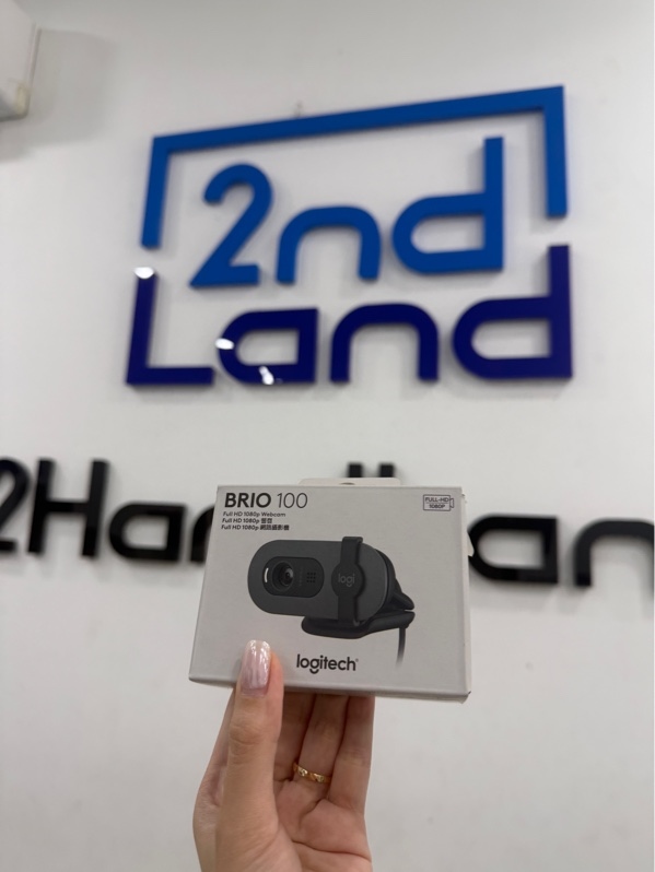 Webcam Logitech Brio 100 - Màu đen - Ngoại hình 98% - Box