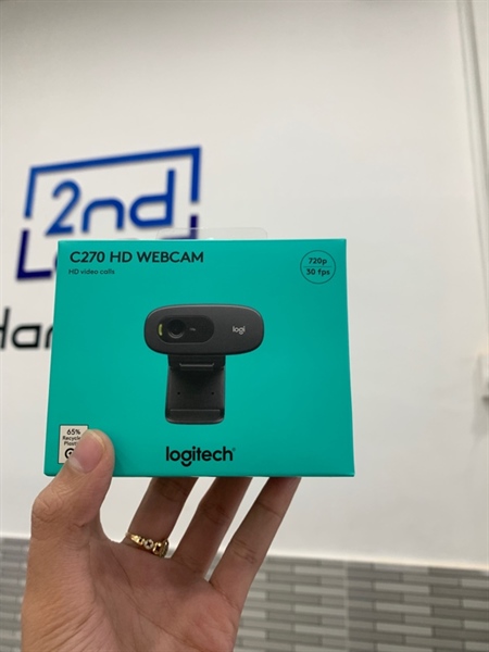 Webcam Logitech HD C270 - Màu đen - Ngoại hình: 98% - Fullbox 2