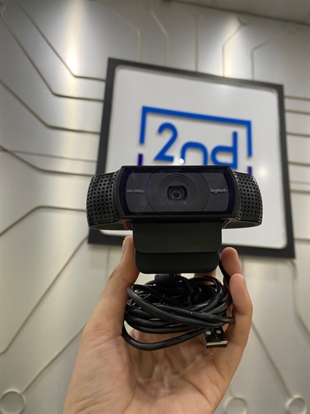 Webcam Logitech HD C920 - 1080P - Màu đen - Ngoại hình: 97% - Màn xước - Body