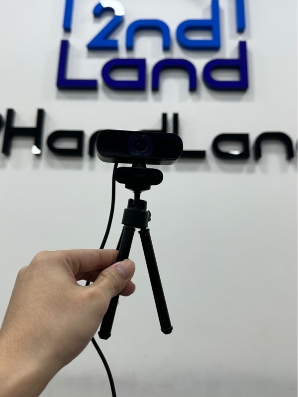 Webcam Rapoo C260 Full HD 1080p - Màu đen - Ngoại hình 97% - Kèm chân tripod mini