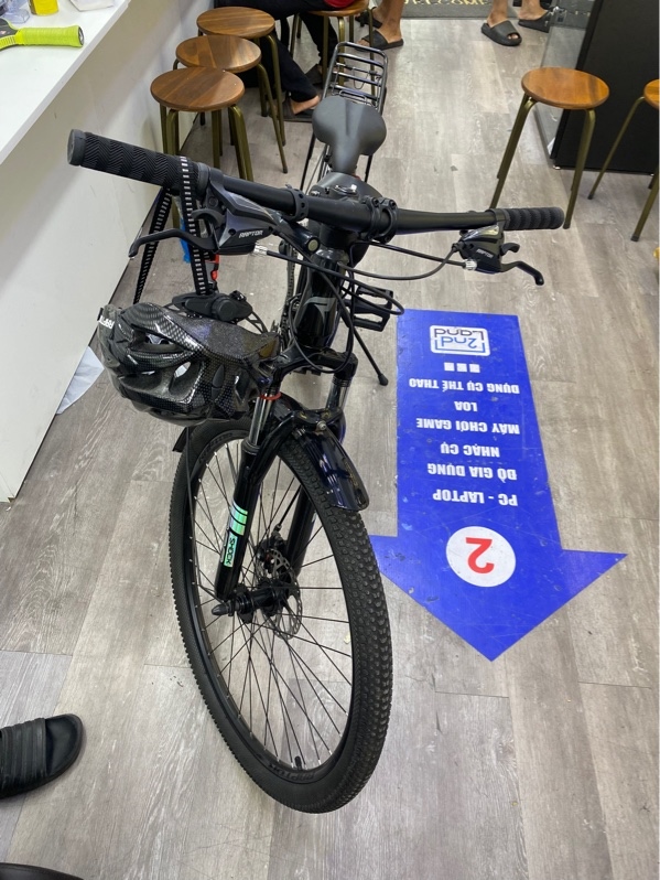 Xe đạp Raptor Rally 3B - Màu đen - Ngoại hình 97% - Kèm nón