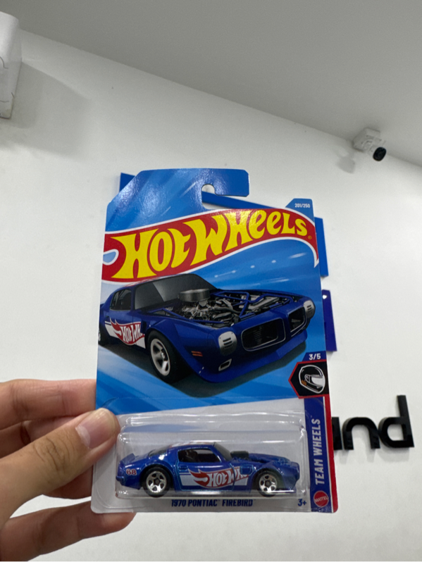 Xe mô hình hot wheels - 1970 PONTIAC FIREBIRD - Màu xanh - Newseal