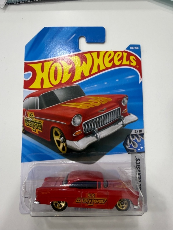 Xe mô hình Hot Wheels - 55 CHEVY - Màu đỏ - NewSeal 2026
