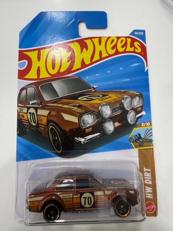 Xe mô hình Hot Wheels - 70 FORD ESCORT RS1600 - Màu nâu - NewSeal 2026