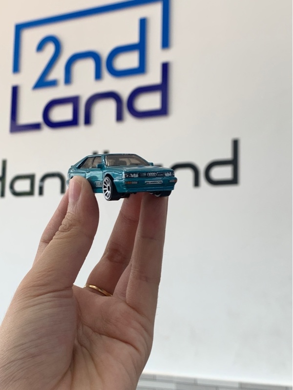 Xe mô hình Hot Wheels '87 Audi Quattro - Màu xanh ánh kim - Ngoại hình: 97% - Body