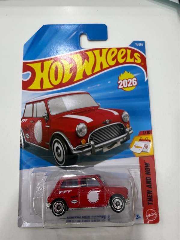 Xe mô hình Hot Wheels - AUSTIN MINI COOPER S - Màu đỏ - NewSeal 2026