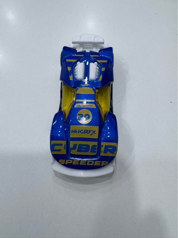 Xe mô hình Hot wheels Cyber Speeder - Màu xanh - Ngoại hình 98% - Body