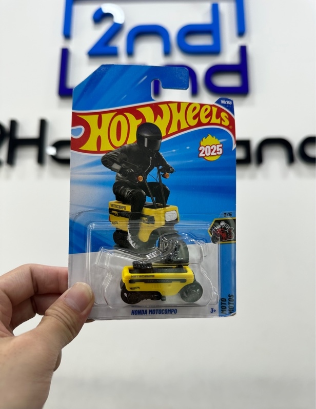 Xe mô hình Hot Wheels - Honda Motocompo 181/250 - Màu vàng - Newseal