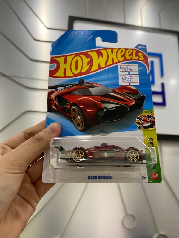 Xe mô hình Hot Wheels - Mach Speeder - Màu đỏ - Newseal
