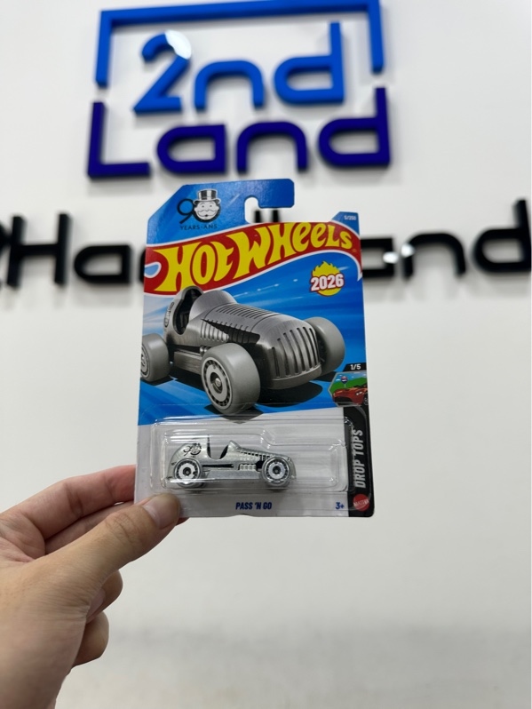 Xe mô hình Hot Wheels - Pass 'N Go 5/250 - Màu xám - Newseal