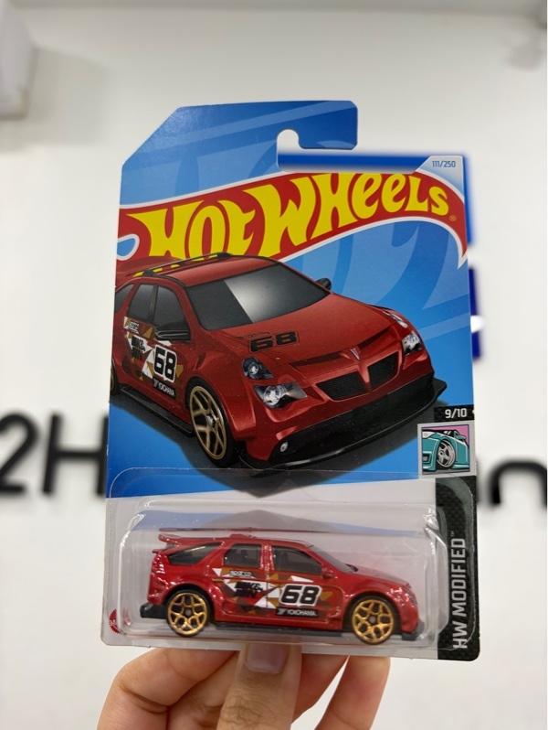 Xe mô hình Hot wheels Pontiac Aztek Custom - Màu đỏ - Newseal