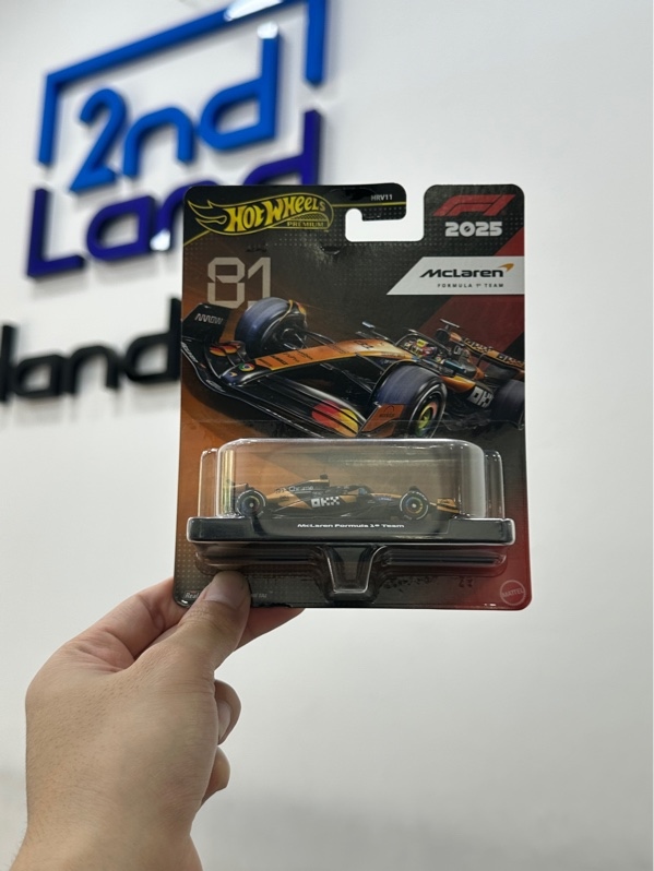 Xe mô hình Hot Wheels Premium 2025 Formula 1 Team - Màu Đen Cam - Newseal