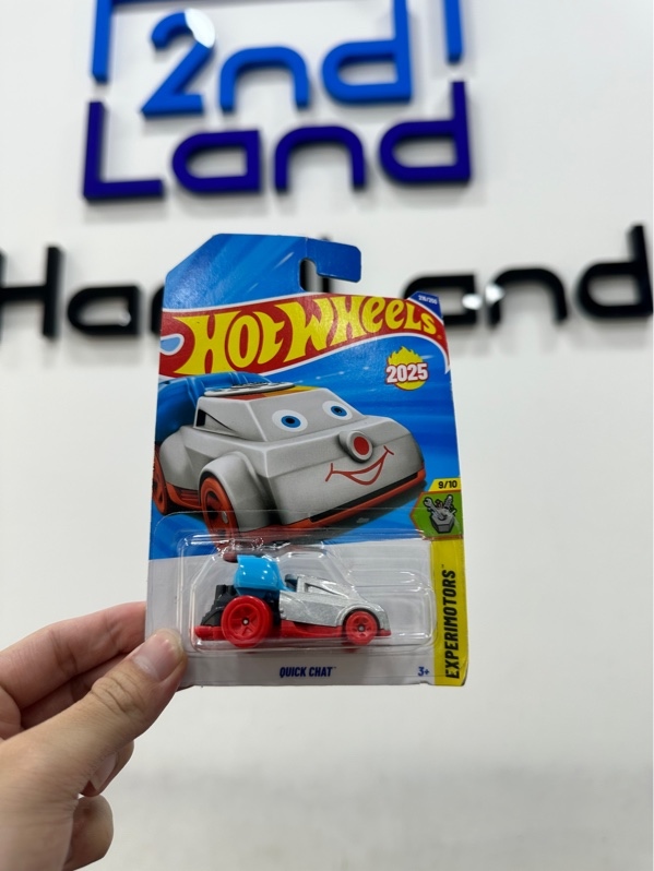 Xe mô hình Hot Wheels - Quick Chat Experimotors 216/250 - Màu bạc - Newseal