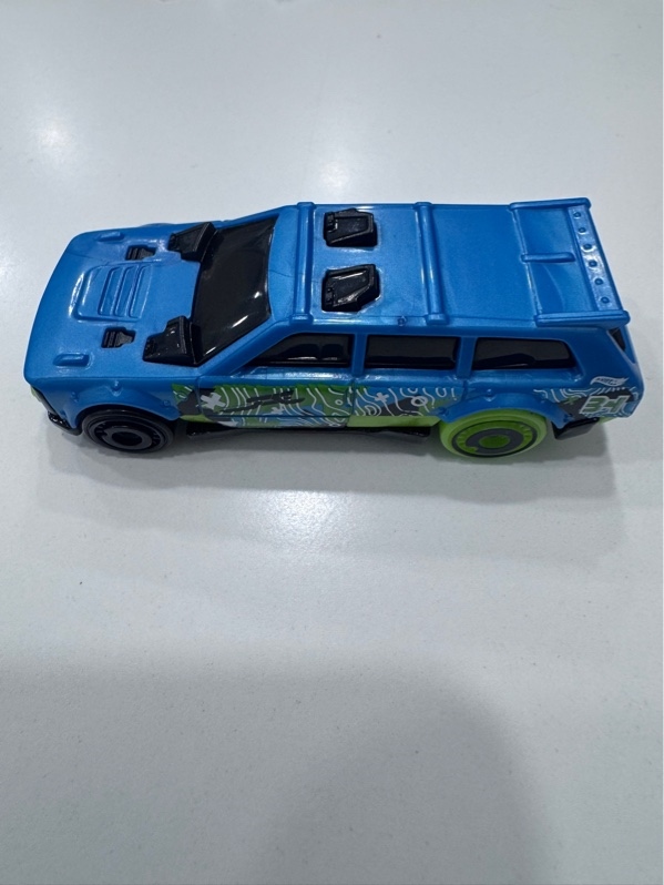 Xe mô hình Hot wheels Track Dwagon - Màu xanh - Ngoại hình 98% - Body