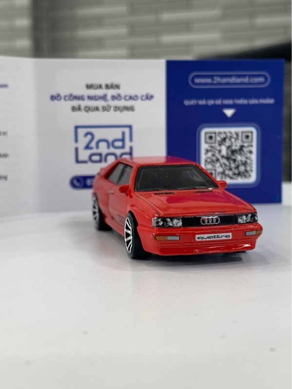 Xe mô hình Hotwheels 87 Audi Quattro - Màu đỏ - Ngoại hình: 97% - Body
